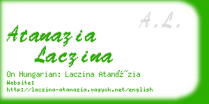 atanazia laczina business card